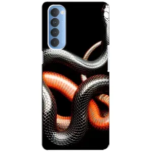 Чохли з зображенням різних тварин на Oppo Reno 4 Pro (Змія)