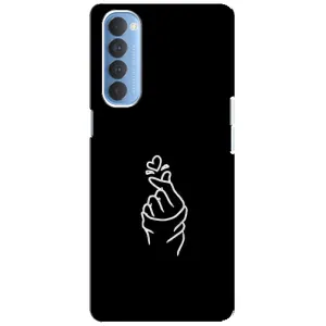 Чохол (Знак сердечка) для Oppo Reno 4 Pro (Знак Сердечка)