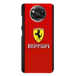 Силіконовий бампер з картинкою машини на Oppo Reno 4 (Ferrari Logo)