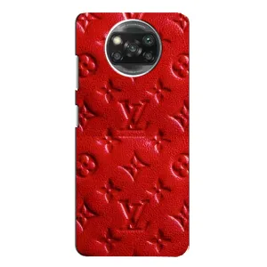 Текстурний Чохол Louis Vuitton для Оппо Рено 4 (Червоний ЛВ)