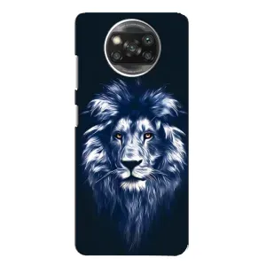Чохол з картинкою на Oppo Reno 4 (Лев – синій)
