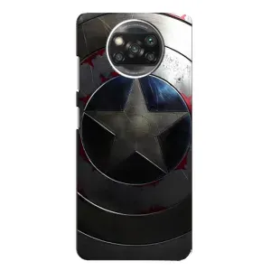 Чехол с Щитом Капитана Америки на Oppo Reno 4 (Ретро Щит Капитана)