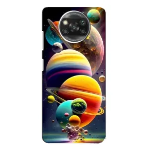 Чехол (ТПУ) с планетами на Oppo Reno 4 (Солнечна система)