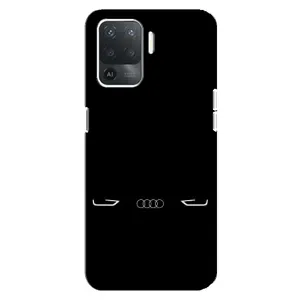 Силіконовий бампер з картинкою машини на OPPO Reno 5 Lite (Сілует Audi)