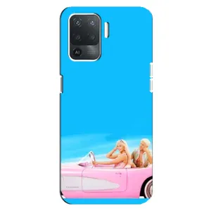 Силиконовый Чехол Барби Фильм на OPPO Reno 5 Lite (Барби и Кен)