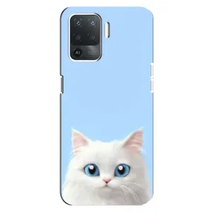 Чохол на тематику: Коти для OPPO Reno 5 Lite (Білий кіт)