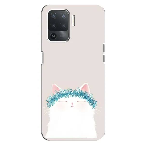 Чехол с рисунком «Белый котик» для OPPO Reno 5 Lite Чехол с рисунком «Белый котик» для OPPO Reno 5 Lite
