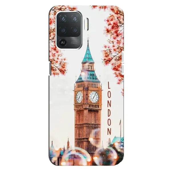 Чехол с рисунком «Часы Лондон» для OPPO Reno 5 Lite