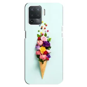 Чохли з тематикою "КВІТИ" на OPPO Reno 5 Lite (Квітка-морозиво)