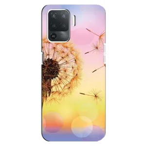 Силіконовий Чохол з кульбабками на OPPO Reno 5 Lite (Квітка-кульбаба)