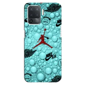 Силиконовый Чехол Nike Air Jordan на Оппо Рено 5 Лайт (Джордан Найк)