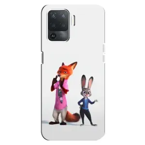 Силиконовый чехол с принтом Зоотрополіс для OPPO Reno 5 Lite (Джуди и Ник)