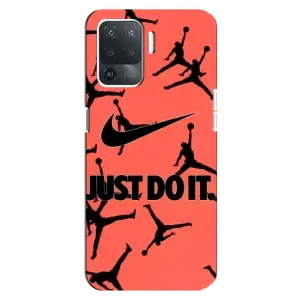 Силиконовый Чехол Nike Air Jordan на Оппо Рено 5 Лайт (Just Do It)