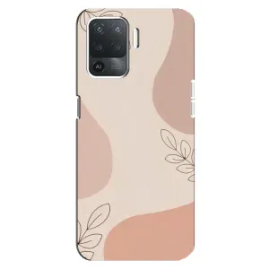 Чохол квітковий дизайн для OPPO Reno 5 Lite (Кориневий фон)