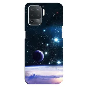 Чохол (ТПУ) з планетами на OPPO Reno 5 Lite (Космічний вид)