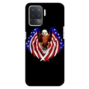 Чохол Прапор USA для OPPO Reno 5 Lite (Крила США)