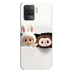 Чохол з принтом Лабубу для OPPO Reno 5 Lite (Фігурки Labubu)