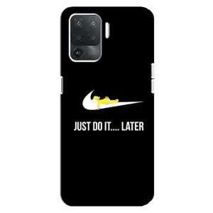 Силиконовый Чехол на OPPO Reno 5 Lite с картинкой Nike (Later)