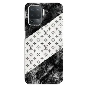 Чехол Стиль Louis Vuitton на OPPO Reno 5 Lite (LV на белом)