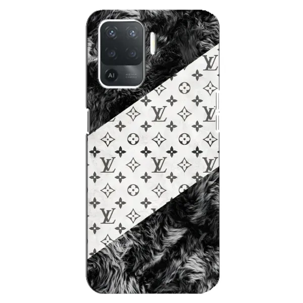 Чехол с рисунком «LV на белом» для OPPO Reno 5 Lite