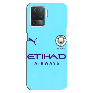 Силиконовые Чехлы принт Футбол на OPPO Reno 5 Lite (Man City)