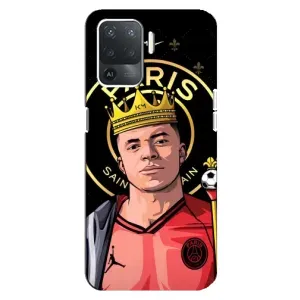 Чехол (TPU) с Футболистом на OPPO Reno 5 Lite (Mbappe King)