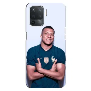 Чехол (TPU) с Футболистом на OPPO Reno 5 Lite (Мбаппешичка)