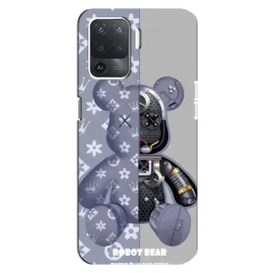 Силиконовый чехол для OPPO Reno 5 Lite (Медведь Louis Vuitton)