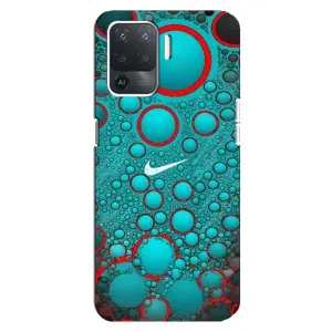 Силиконовый Чехол на OPPO Reno 5 Lite с картинкой Nike (Найк зеленый)