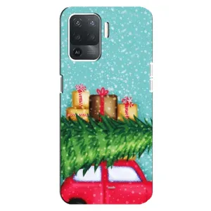 Чехол Новогодняя Елка на OPPO Reno 5 Lite (Новогодние подарки)