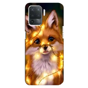 Чохол з Лисичкою для OPPO Reno 5 Lite (Новорічне лисеня)