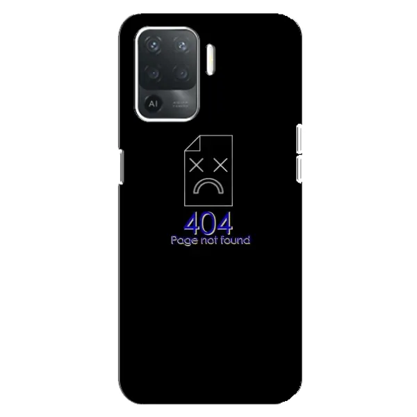 Чехол с рисунком «Ошибка 404» для OPPO Reno 5 Lite Чехол с рисунком «Ошибка 404» для OPPO Reno 5 Lite