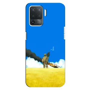 Чехлы на военную тематику для OPPO Reno 5 Lite (Попадание)