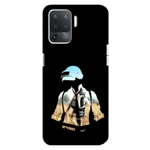 Силиконовый чехол с картинкой "Герой Pubg" на OPPO Reno 5 Lite (Пубг мен)
