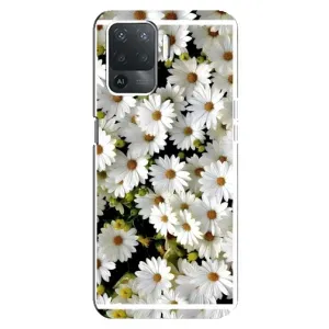 Чохол з ромашками на OPPO Reno 5 Lite (Рамка в ромашках)