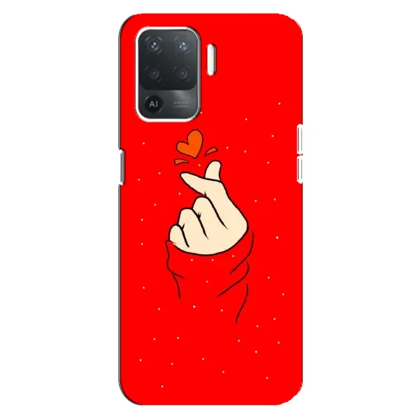 Чехол с рисунком «Сердце на красном» для OPPO Reno 5 Lite Чехол с рисунком «Сердце на красном» для OPPO Reno 5 Lite