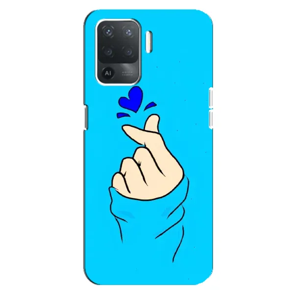 Чехол с рисунком «Сердце на синем» для OPPO Reno 5 Lite Чехол с рисунком «Сердце на синем» для OPPO Reno 5 Lite