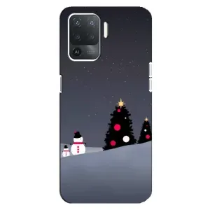 Чехлы на Новый Год OPPO Reno 5 Lite (Снеговички)