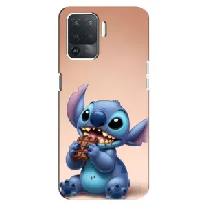 Чехол с рисунком Стич для OPPO Reno 5 Lite (Стич с шоколадом)