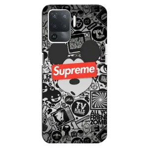 Чехол с рисунком «Supreme Маус» для OPPO Reno 5 Lite