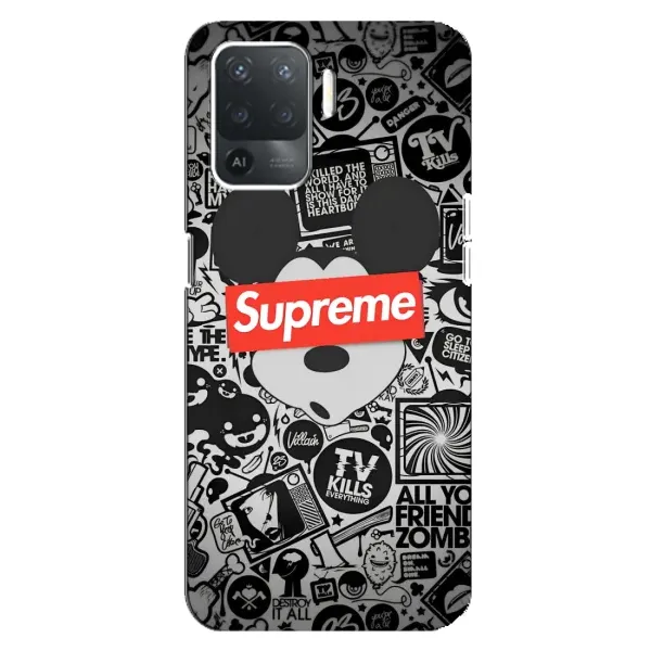 Чехол с рисунком «Supreme Маус» для OPPO Reno 5 Lite Чехол с рисунком «Supreme Маус» для OPPO Reno 5 Lite