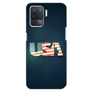 Чохол Прапор USA для OPPO Reno 5 Lite (USA)