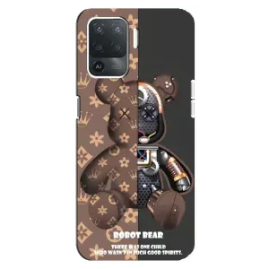 Силиконовый чехол для OPPO Reno 5 Lite (Медмедь Луи Виттон)