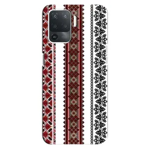 Силиконовый Чехол на OPPO Reno 5 Lite с картинкой Вышиванки (Вышиваночки)
