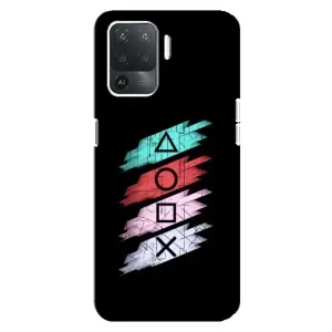 Чехол с рисунком «Значки Sony» для OPPO Reno 5 Lite