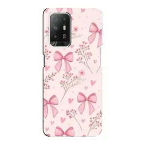 Чехол банты для Oppo Reno 5z (Банты с цветами)