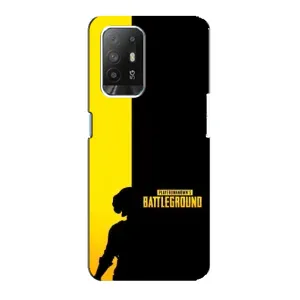 Чохол (TPU) з картинкою "Лого Пабг" на Оппо Рено 5з (Battlegrounds)