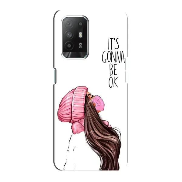 Чехол с рисунком «Девушка в маске» для OPPO Reno 5z Чехол с рисунком «Девушка в маске» для OPPO Reno 5z