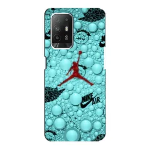 Силиконовый Чехол Nike Air Jordan на Оппо Рено 5з (Джордан Найк)