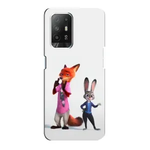 Силиконовый чехол с принтом Зоотрополіс для Oppo Reno 5z (Джуди и Ник)